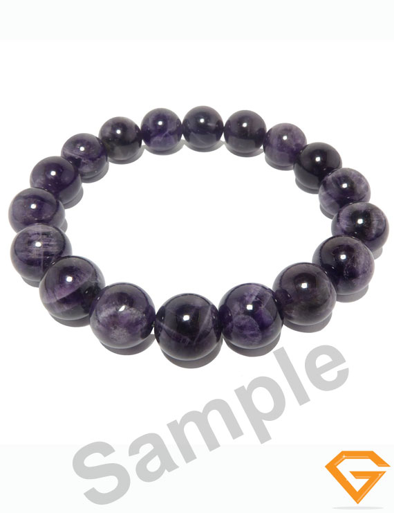 Natural Amethyst Stone Bracelet 8mm